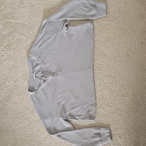 Abercrombie Cropped Thermal Shirt - M